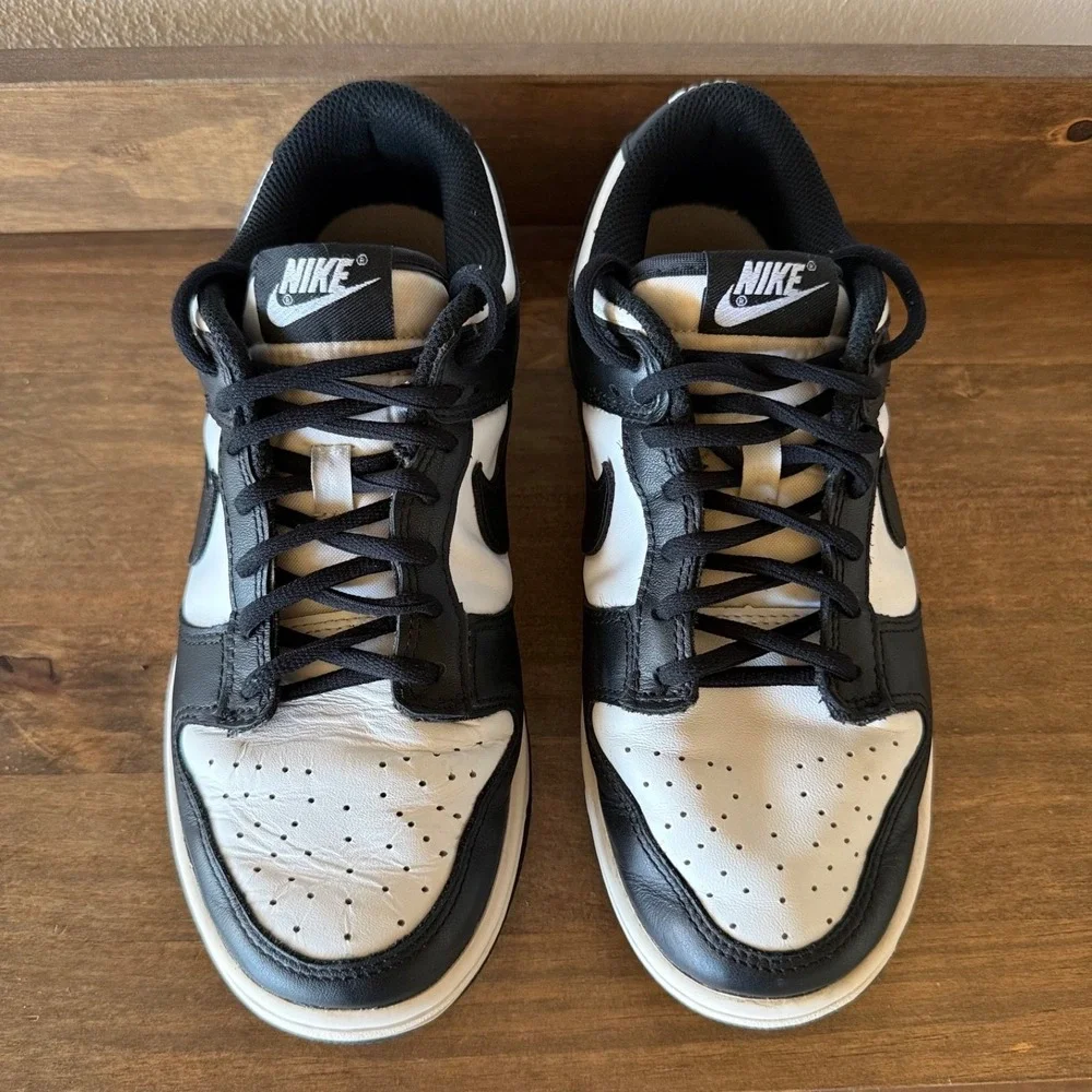 Nike Dunk Low Panda Sneakers Black White Women's 8 Men's 6.5 DD1503-101